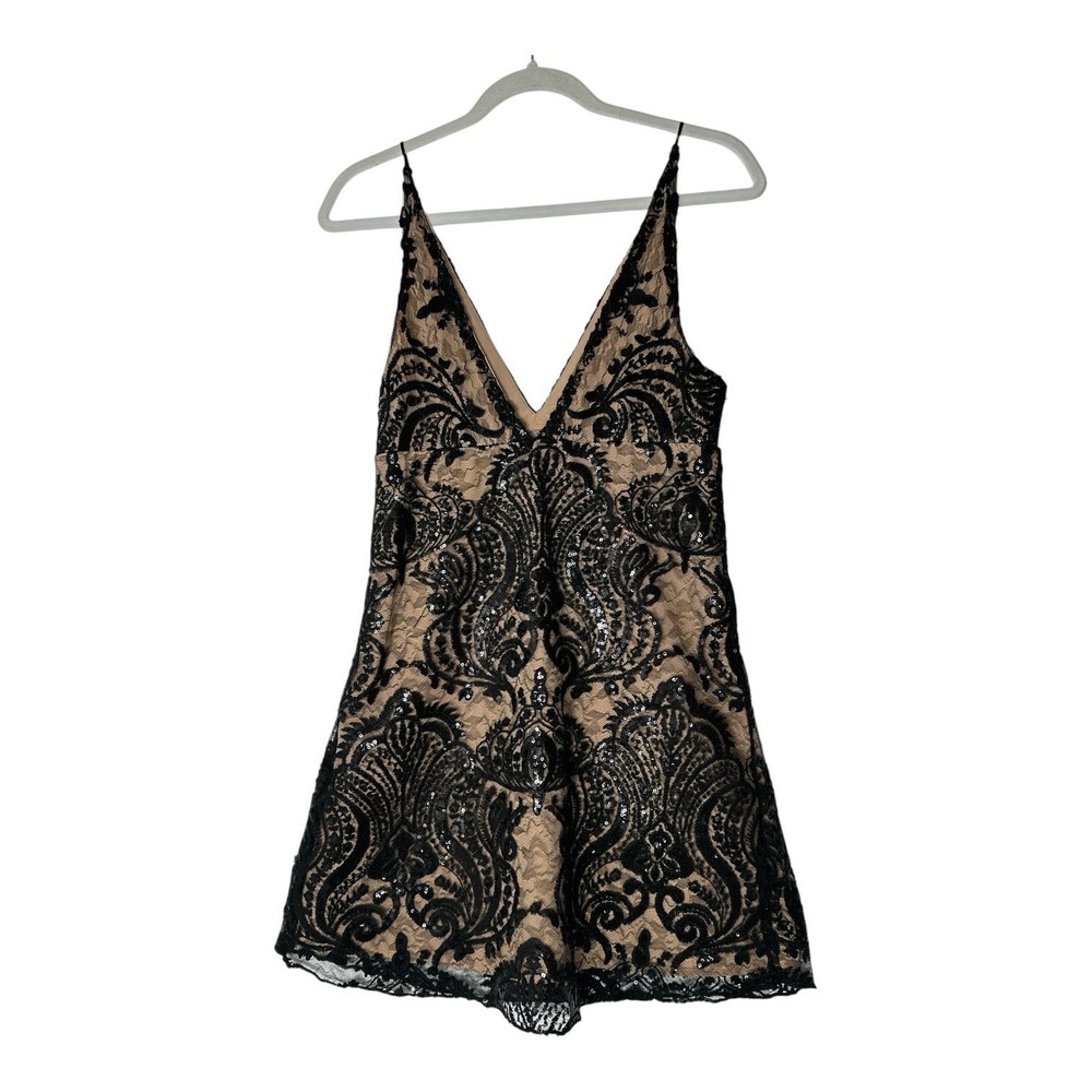 Free People Night Shimmers Dress Women's Size 0 Sequin Embellishment Mini Party - Picture 4 of 13